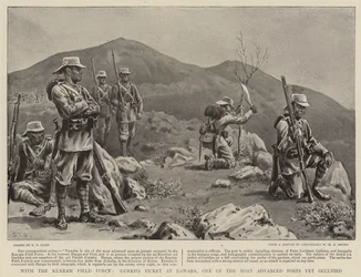 Con la Forza di Campo di Kurram, picchetto Gurkha a Dawaba, uno dei posti più avanzati ancora occupati